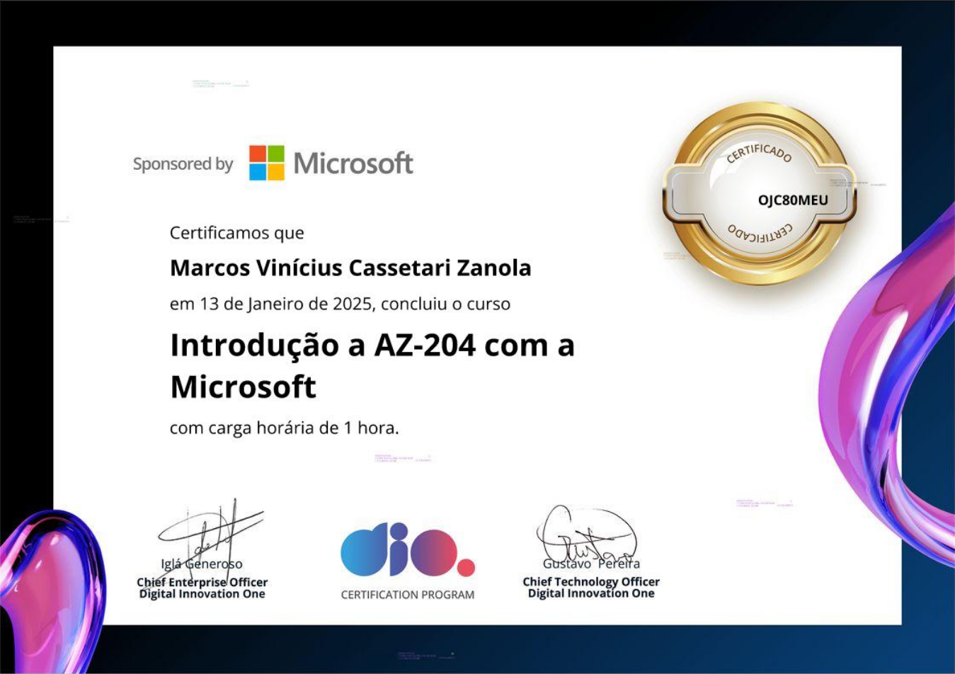 Certificado 25